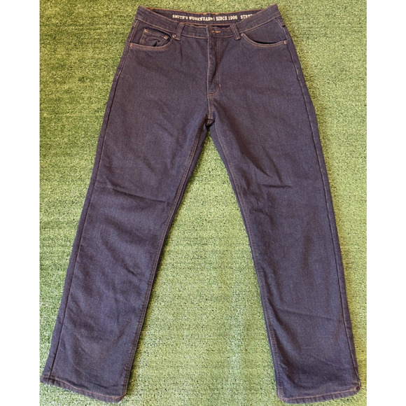 SMITHS 1906 Premium Jeans Fleece Lined Blue Mens Size 36 X 34 NWOT - Picture 2 of 8